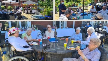 Summer fete and barbecue held at Wiltshire care home